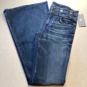 7 For All Mankind Jeans 27X36 Crissy Bell Bottom In California! NWT!